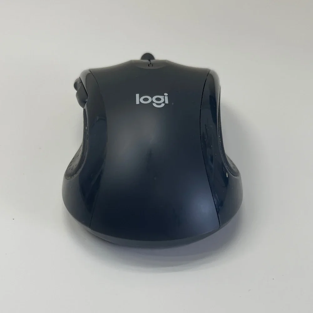 Logitech M510 Wireless Mouse Black Ergonomic Full-Size With Unifying Receiver
